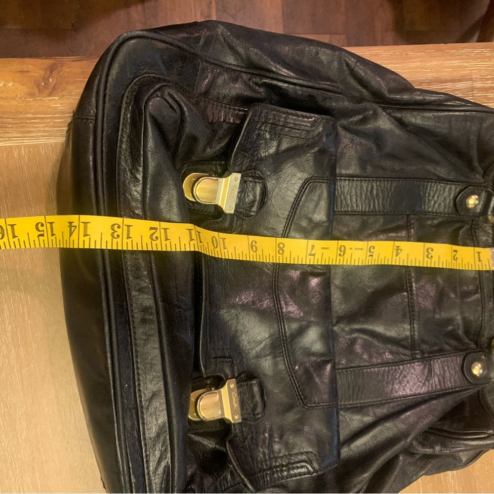 Black  Poppy Coach Camelia Bag - Picture 13 of 13